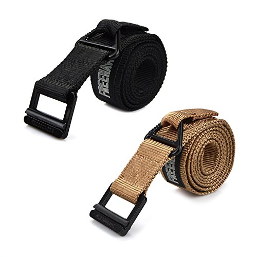 2Pack Riggers Belt, Survival Tactical Belt Emergency Fire Rescue Rigger Waist Belt Military CQB Belt for Concealed Carry EDC Holsters Pouches Hunting, Shooting and Tactical Activities