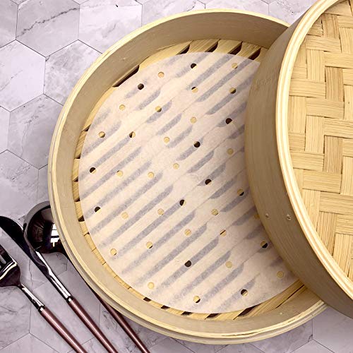 Air Fryer Parchment Paper for Baking Bamboo Steamer Liners 9 Inch