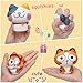 AOLIGE 4pcs Cat Squishies Party Favors Animals Toys Table Decorations for Kids