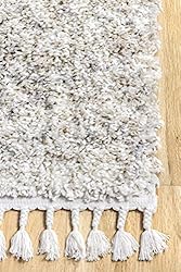 nuLOOM Brooke Shag Tasseled Runner Rug, 2' 6" x