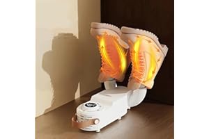 HDVIEW Shoe Dyer, Portable Electric Shoes Boots Glove Dryer and Warmer with Folding and Drying Adjustable Rack, Rapid Heating And Rapid Drying Multi-shoe Universal, Intelligent Timer and Constant Temperature