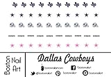 NFL - Dallas Cowboys Waterslide Nail Decals - 50pc