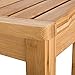 Ollieroo Bamboo Shower Bench Seat Wooden Spa Bench Stool with Storage Shelf, Bath Seat Bench Stool Bath & Shower Transfer Benches