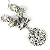 Stary Pendant Silver Alloy Scarf Jewelry Charm Gift Set ,Pt-624