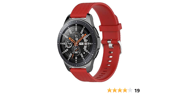 Amazon.com: Correa de repuesto para reloj Samsung Galaxy (46 mm), correa de reloj  Galaxy de 22 mm, correa de repuesto de silicona compatible con el reloj  inteligente Samsung Galaxy SM-R800 Smart Watch,