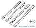 Unicook Stainless Steel Grill Tube Burner 4 Pack, Universal Adjustable Pipe Burner, Gas Grill Replacement Parts, Extend from 14