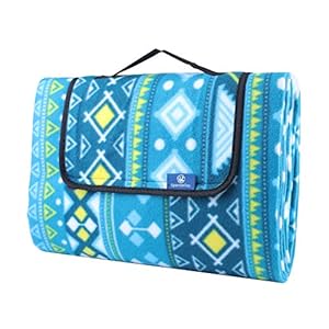 Sparkleday Large Outdoor Picnic Blanket Waterproof Camping Handy Mat Easy Cleaning Traveling Blanket for Beach 75×59…
