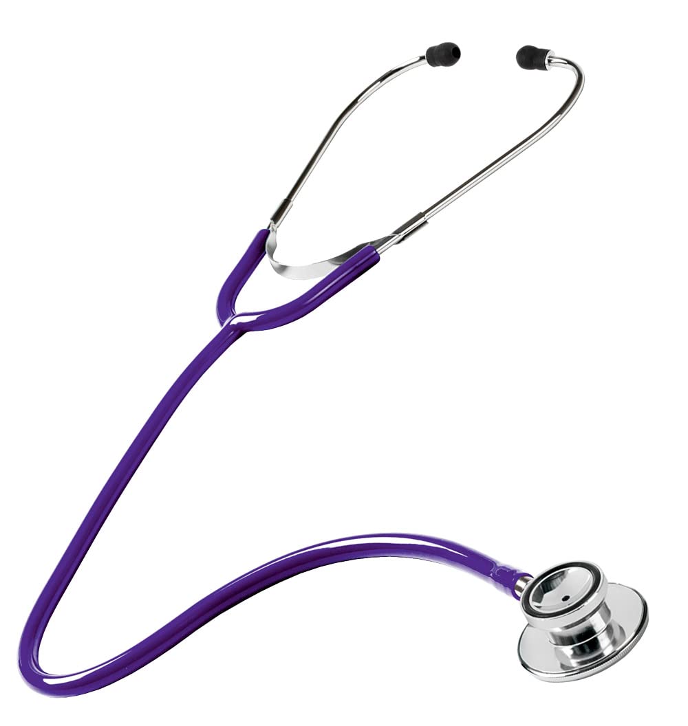 NCD Medical Purple Tubing Dual Head Stethoscope