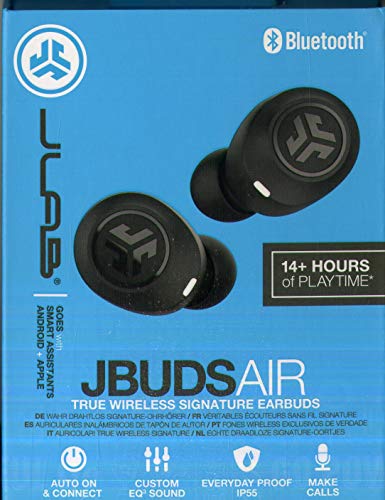 JLab Audio IFCEBJBUDSAIRRBLK82 JBuds Air True Wireless + Charging Case