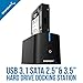Sabrent USB 3.1 to SATA External Hard Drive Docking Station for 2.5 or 3.5in HDD, SSD [Support UASP and 8TB] (DS-UB31)