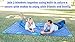 Outdoor Beach Blanket/Compact Portable Pocket Blanket by Athletrek- Waterproof Sandproof Lightweight Tarp/Poncho for Picnic, Camping, Hiking, Travel, Sports, Festival-Stakes, Pockets, Pouch, Carabiner