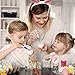 Philonext 50pcs Easter White Plastic Eggs, Easter Eggs, Hanging Plastic Eggs with Rope ,Artificial Egg DIY Decor Egg with 8 pens
