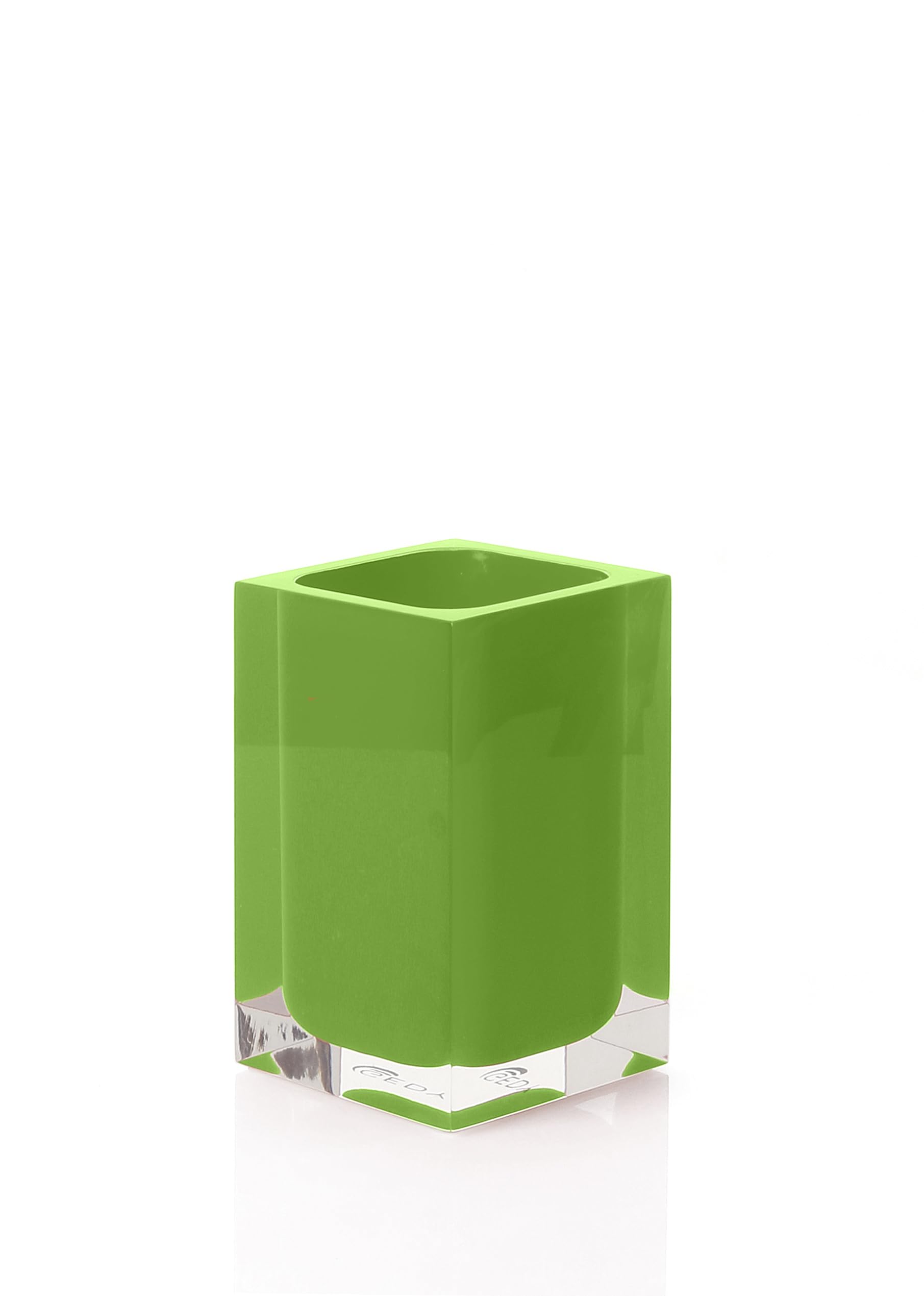 Rainbow Plastic Toothbrush Holder Finish: Green