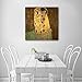 Wieco Art The Kiss by Gustav Klimt Famous Oil Paintings Reproductions Gallery Wrapped Modern Giclee Canvas Prints Artwork Pictures on Canvas Wall Art for Living Room Bedroom Home Decorations 24x24