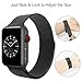 Apple Watch Band 42mm Fully Magnetic Closure Clasp Mesh Loop Milanese Stainless Steel iWatch Band for Apple Watch Series 3 Series 2 Series 1 Sport and Edition - Black