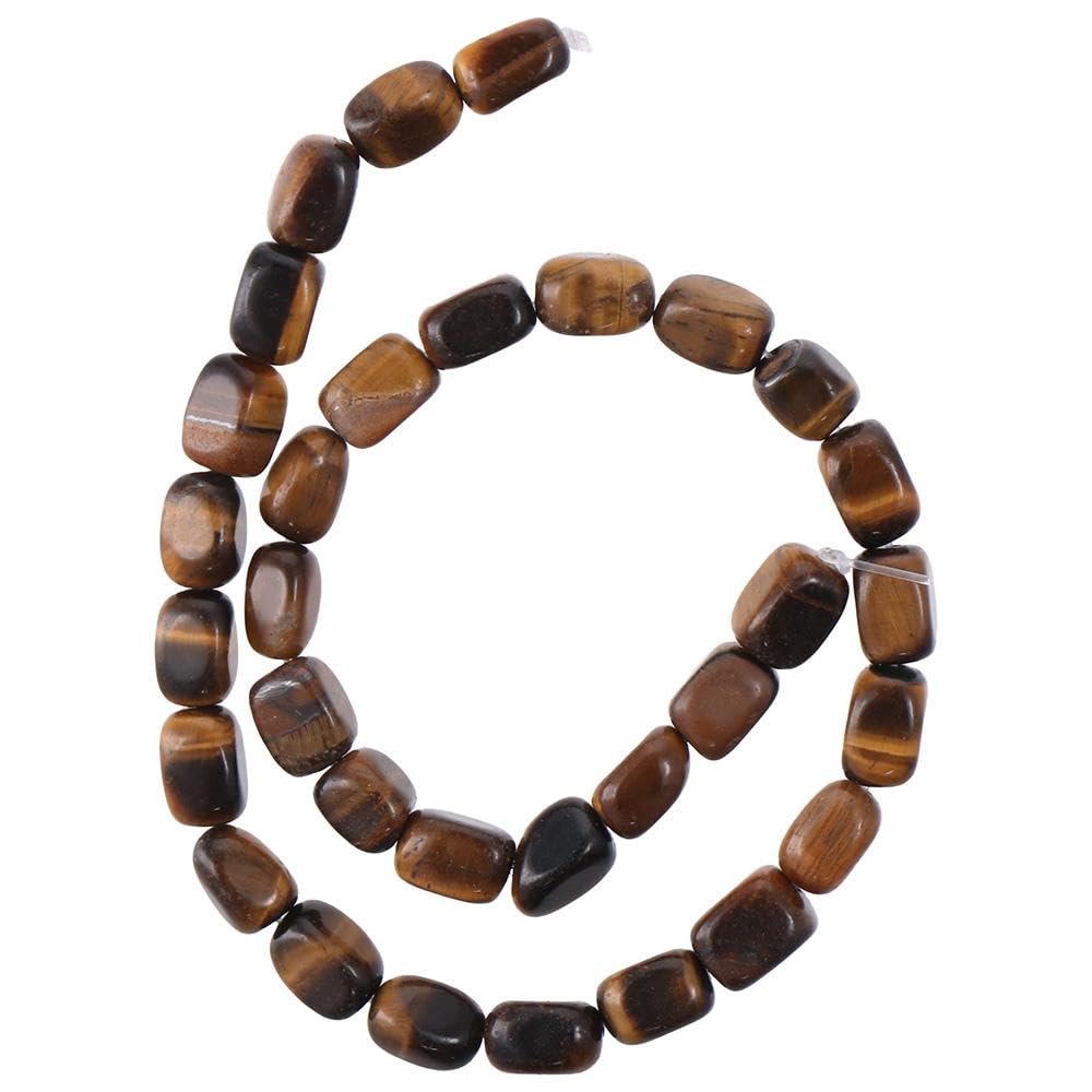 YYlingx 8 * 12MM 30 PCS Natural Yellow Tiger Eye Beads Loose Semi Gemstone Beads Stone Beads for Bracelet Necklace Earring DIY Jewelry Making