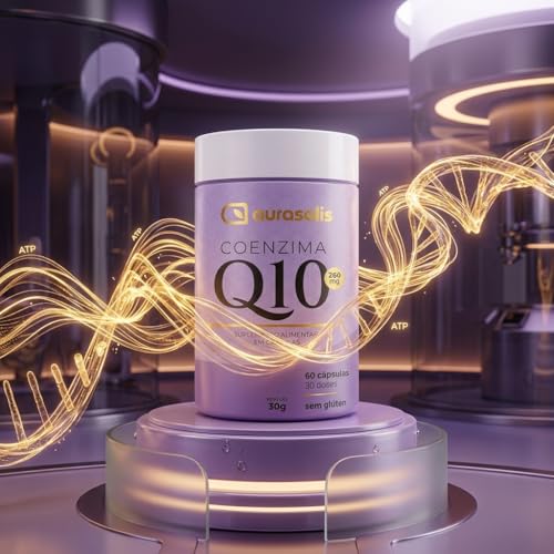 Coenzima Q10 200mg Aurasolis 60 Cápsulas Antioxidante Sem Glúten