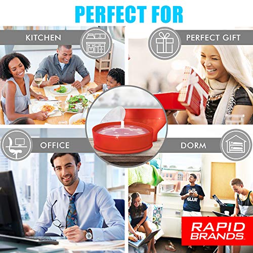 Rapid Silicone Popcorn Popper | Microwave Popcorn in 3 Minutes | Perfect for Dorm, Small Kitchen, or Office | Dishwasher-Safe, Microwaveable, BPA-Free