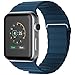 Apple Watch Band, JETech 42mm Genuine Leather Loop with Magnet Lock Strap Replacement Band for Apple Watch 42mm All Models No Buckle Needed (Blue) - 2181