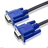 CableVantage HD15 15Pin 8M VGA Male to Male VGA Video 25FT Cable for TV Computer Monitor Blue for PC TV Computer Monitor Extension VGA Cable