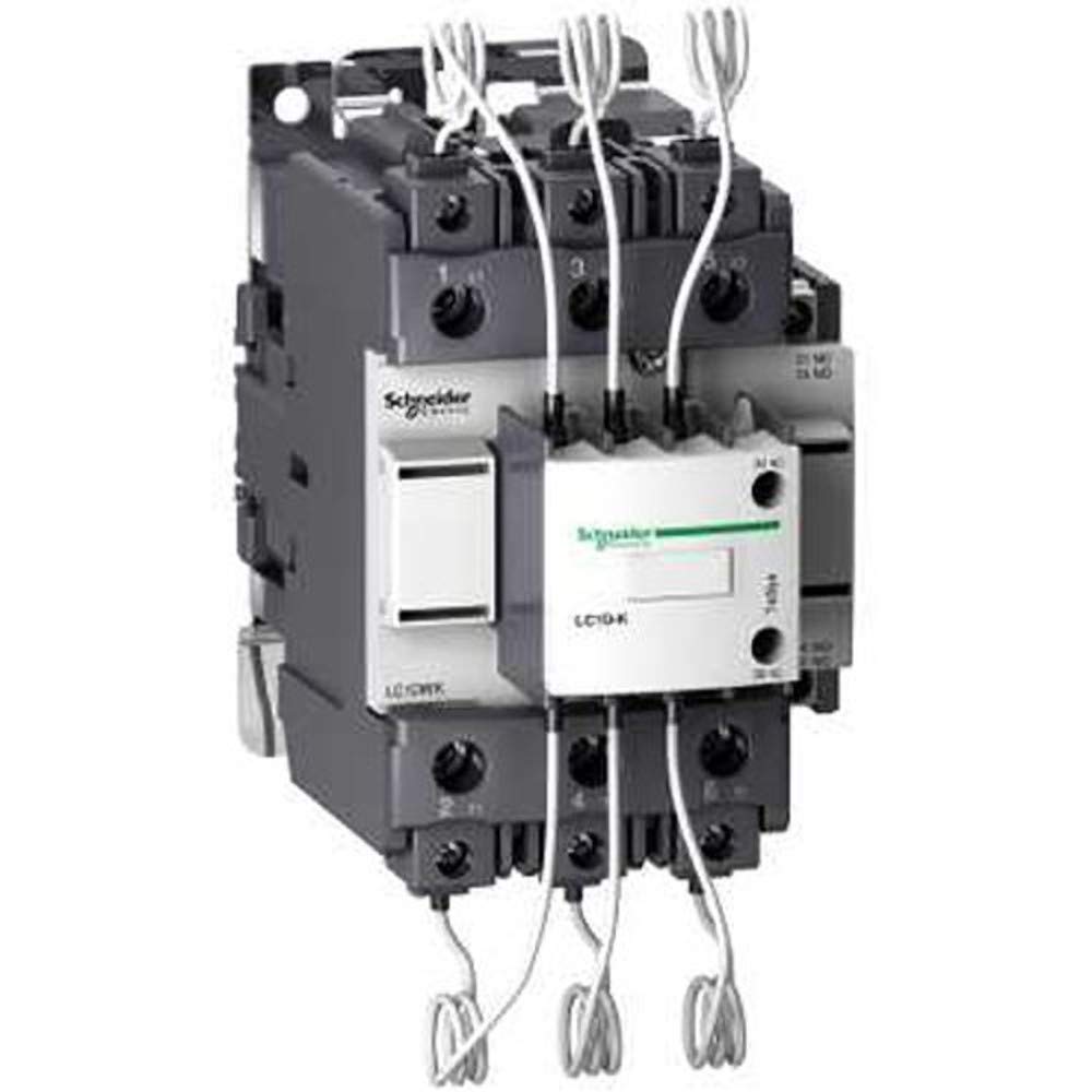 Schneider Electric Capacitor contactor, TeSys D, 63 kVAR at 400 V/50 Hz, coil 220 V AC 50/60 Hz, White