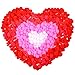 Caydo 650 Pieces Valentine Pom Poms 4 Sizes Assorted Fluffy Pom Balls Small Craft Pompoms for Valentines Day DIY and Creative Crafts Decorations(Red, Pink, Rose Red, White)