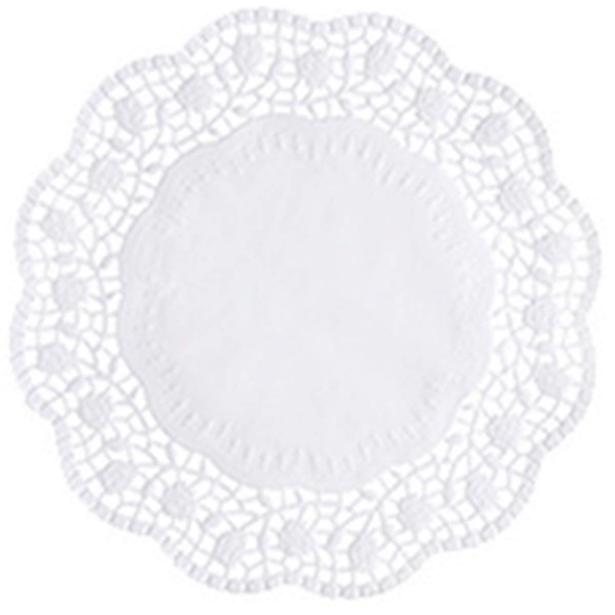Papstar White Doilies Diameter 20 cm, Pack of 100, Fabric