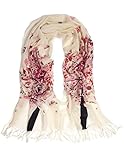 Dahlia Women's 100% Merino Wool Pashmina Scarf - Spring Butterfly Blossom Tree