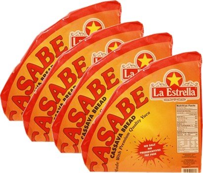 Casabe Bread. Cassava bread. 4 pack 8 oz each
