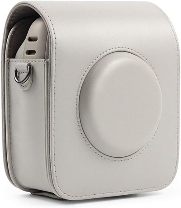 Ngaantyun Vintage Camera Case Protective Leather Bag with Shoulder Strap Compatible with Fujifilm Instax Square SQ20 Instant Film Camera - Beige