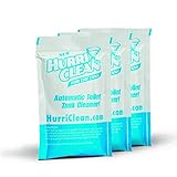 Ontel HurriClean Automatic Toilet & Tank Cleaner with Cyclonic Foaming Action for Clean Toilet Bowl Value 3 Pack, Beige