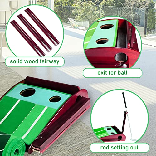 JEMOSH Indoor Golf Putting Green with Ball Return, Portable Putting Mat