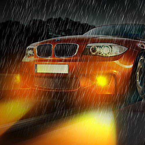 image for isinlive 2400 Lumens H11/H8/H9 Yellow LED Fog Light, 360° Beam Angle 