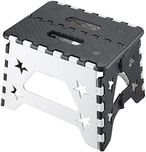 NORZERO Step Stool Folding Step Stool Super Strong Foldable Step Stool for Adults and Kids, Non Slip Kitchen Stepping, Garden Step Stool, Holds up to 260 lbs
