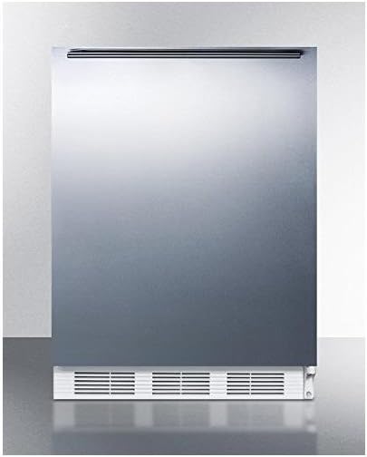 AccuCold VT65MSSHHADA 24" Medically Approved ADA Compliant Upright Freezer with 3.5 cu. ft. Capacity Fully Finished Cabinet Three Slide-Out Drawers and Adjustable Thermostat in Stainless