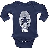 Cowboys It's in My DNA for Baby Boy Girl Clothes Long Sleeve Newborn Playsuit