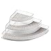 iDesign 34682 Twillo Plastic Spice Rack, Corner Organizer for Kitchen, Pantry, Bathroom, Vanity, Office, Craft Room Storage Organization, 10