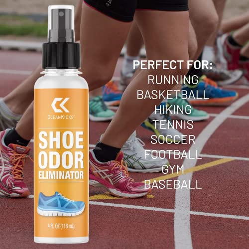 CleanKicks Odor Eliminator Spray, Deodorizes & Removes Bad Smells