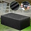 ESSORT Patio Furniture Covers, Extra Large Outdoor Furniture Set Covers 124"x63"x29" Waterproof, Rain Snow Dust Wind-Proof, Anti-UV, Fits for 10-12 Seats 51pqqF6xYCL