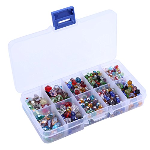 Crystal Beads Sets Mixed Glass Bead for Jewelry Making Loose Beads in Bulk with Box Wholesale Beads (Type3)