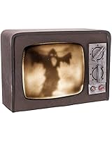 Prextex Broken Terror Television with Lights and Sound Best Halloween Haunted House Prop Décor