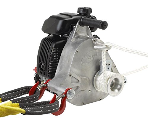 Portable Winch Gas-Powered Capstan Winch - 2.1 HP, 50cc Honda GHX-50 Engine, 1-Ton Capacity, Model# PCW-5000