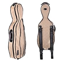 Violín Viola carcasa para Cases – de fibra de vidrio en forma de VAF vaccs 1004 beige