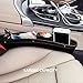 MATCC 2PCS Car Pocket Organizer Synthetic Leather Gap Filler Car Seat Slit Pocket Storage Catcher Pad Side Console Black
