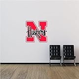 Nebraska Cornhuskers NCAA USA Logo College Sport Art Wall Decor Sticker 22
