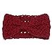 Sannysis Women Winter Warmer Hairband Hollow Woven Handcraft (Red)