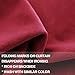 jinchan Velvet Blackout Curtains for Bedroom, Room Darkening Window Treatments Rod Pocket 1 Panel, W52 X L84, Burgundy, Thermal Insulated Luxury Drapes for Living Room 84 Inch Length