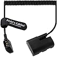 Alvin's Cables E6NH Dummy Battery to D-Tap Coiled Cable for Canon-R5C