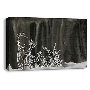 Canvas Wall Art Abstract Ink Storry World Painting Artwork for Home Prints Framed - 12x18 inches