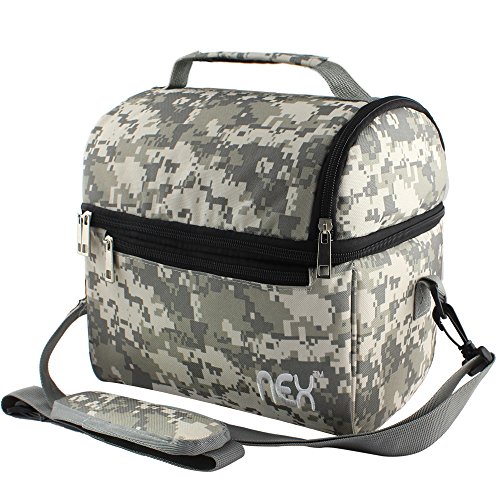 Nex Lunch Bag Fabric Double Decker Cooler Lunch Box Insulated Lunch Bag